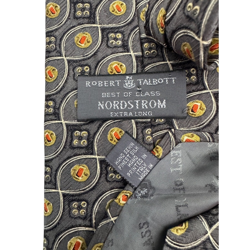 Robert Talbott Best of Class Tie Mens Extra Long Silk Gray Nordstrom Tie